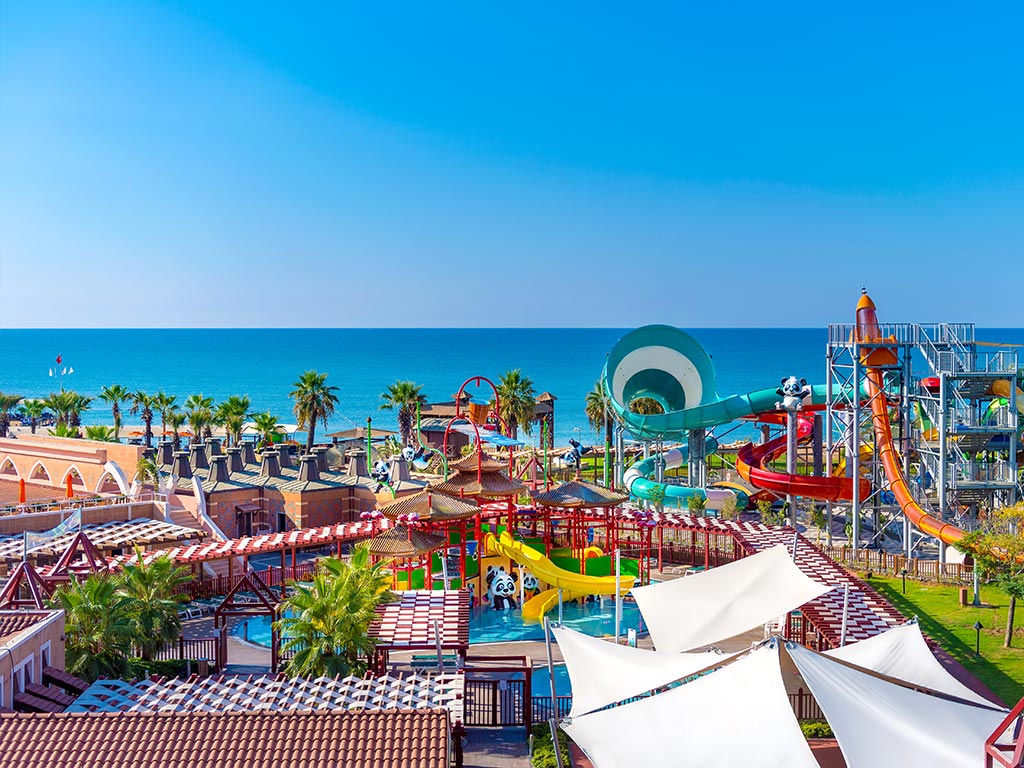 Vattenparken på hotellområdet