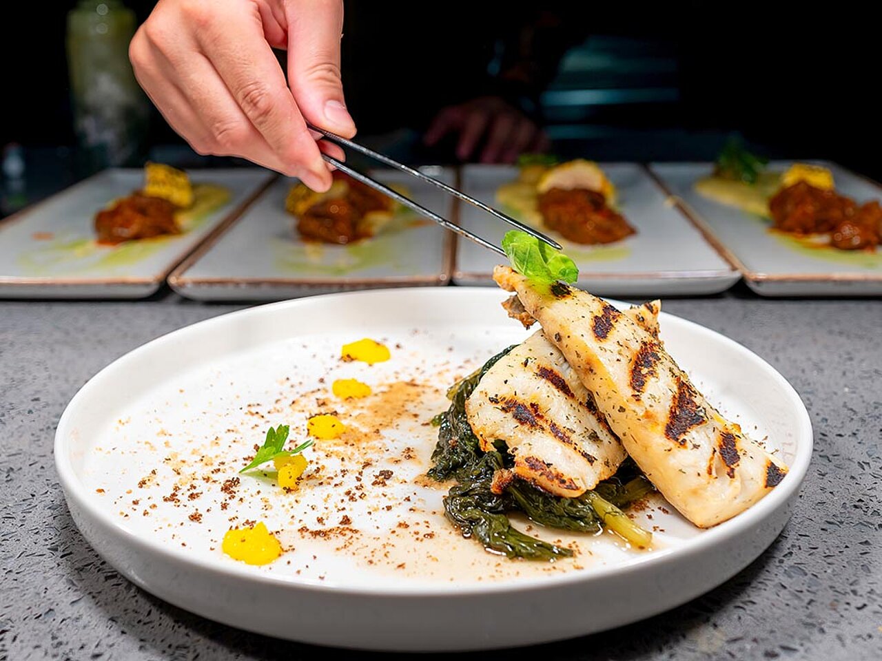 Varm rätt i à la carte-restaurangen
