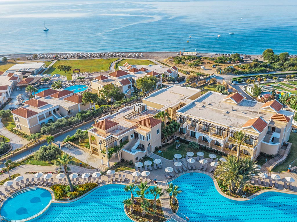 Hotellområdet och stranden